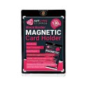 130PT Black Border One Touch Magnetic Holder Ultra clear Safe Cards Storage