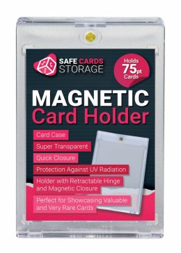 75PT One Touch Magnetic Holder Ultra clear Safe Cards Storage